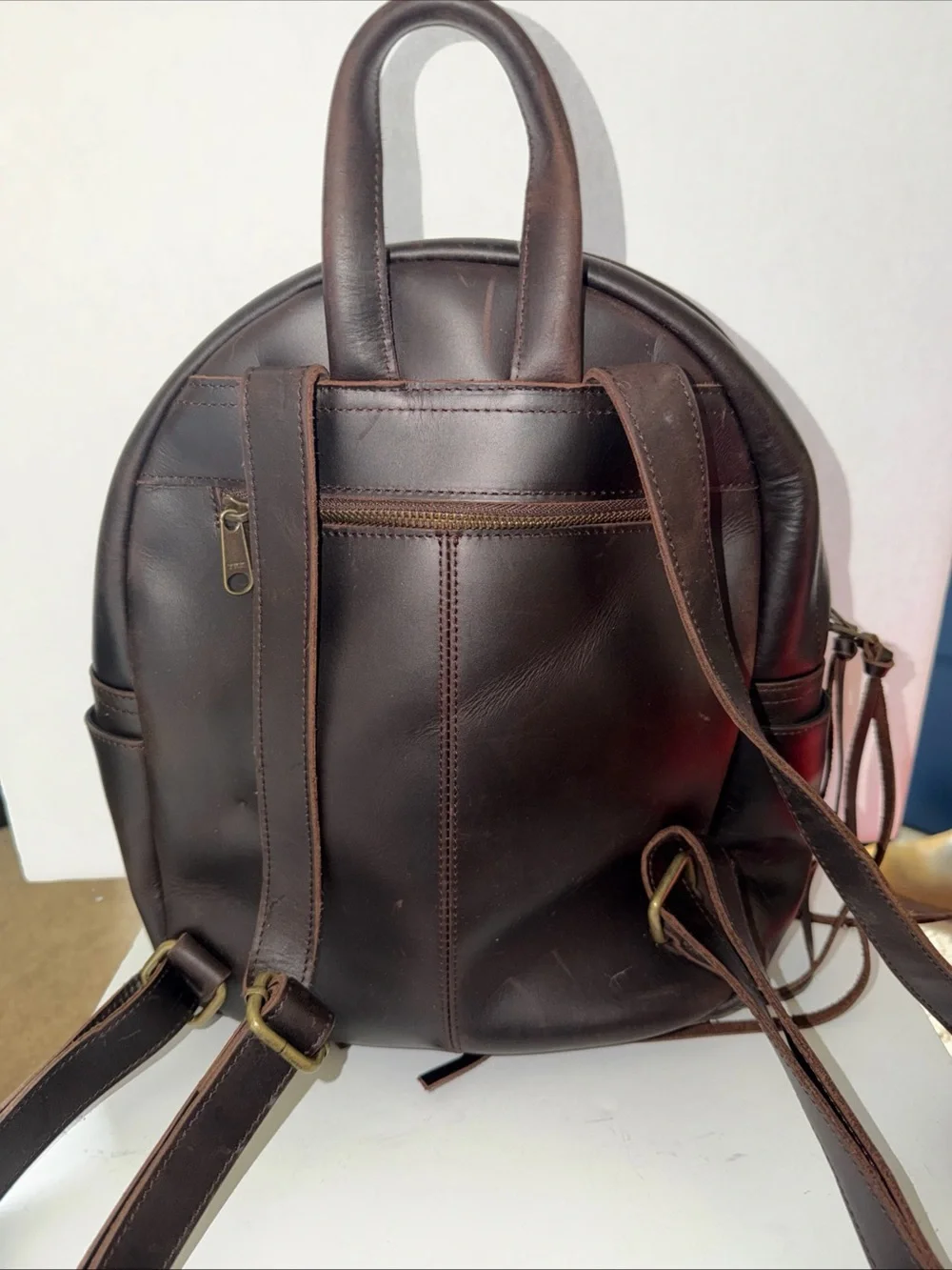 Baseballism Natalie Glove Leather Brown Backpack NWT